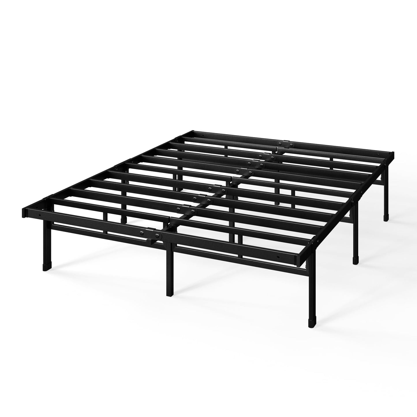 Zinus King Bed Frame - Justin 14 Inch SmartBase® Metal Bed Frame - Steel Slat Support, No Box Spring Needed, Underbed Storage Space, Easy Assembly, 5 Year Warranty, King Size