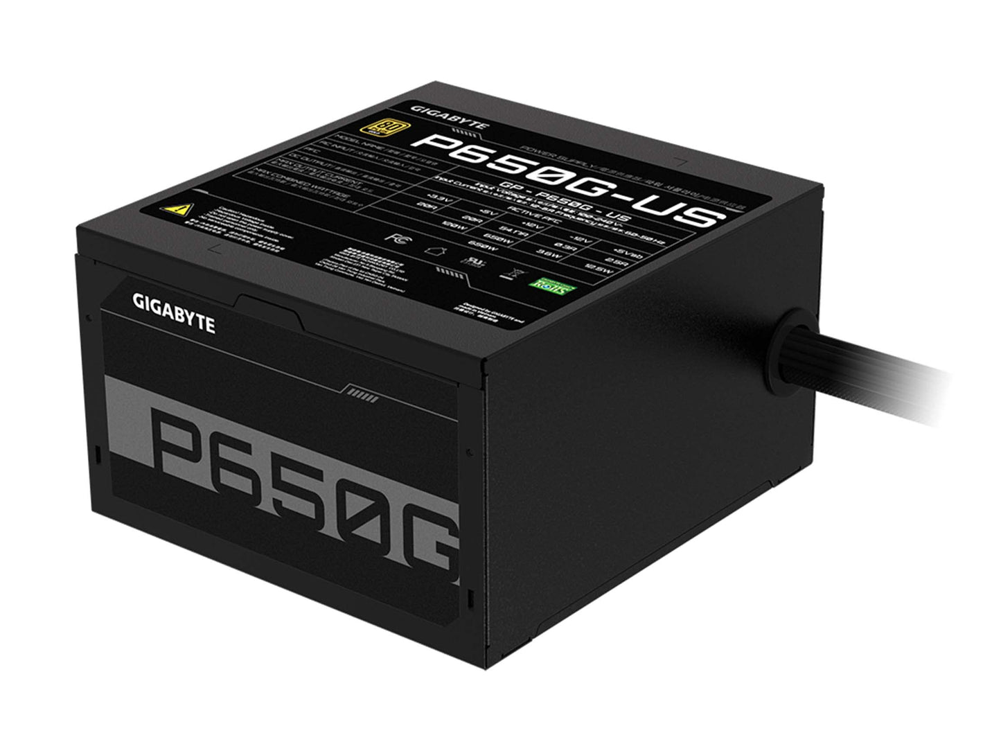 GIGABYTE GP-P650G 650W 80 Plus Gold Certified Power Supply