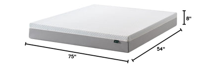 ZINUS 8 Inch Green Tea Essential Memory Foam Mattress [New Version], Full, Fiberglass Free, Medium Feel, Breathable Airflow Memory Foam, Certified Safe Foams & Fabric, Mattress in A Box White 8" Green Tea New Small Box