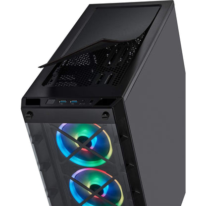 Corsair Icue 465X RGB Mid-Tower ATX Smart Case, Black - CC-9011188-WW