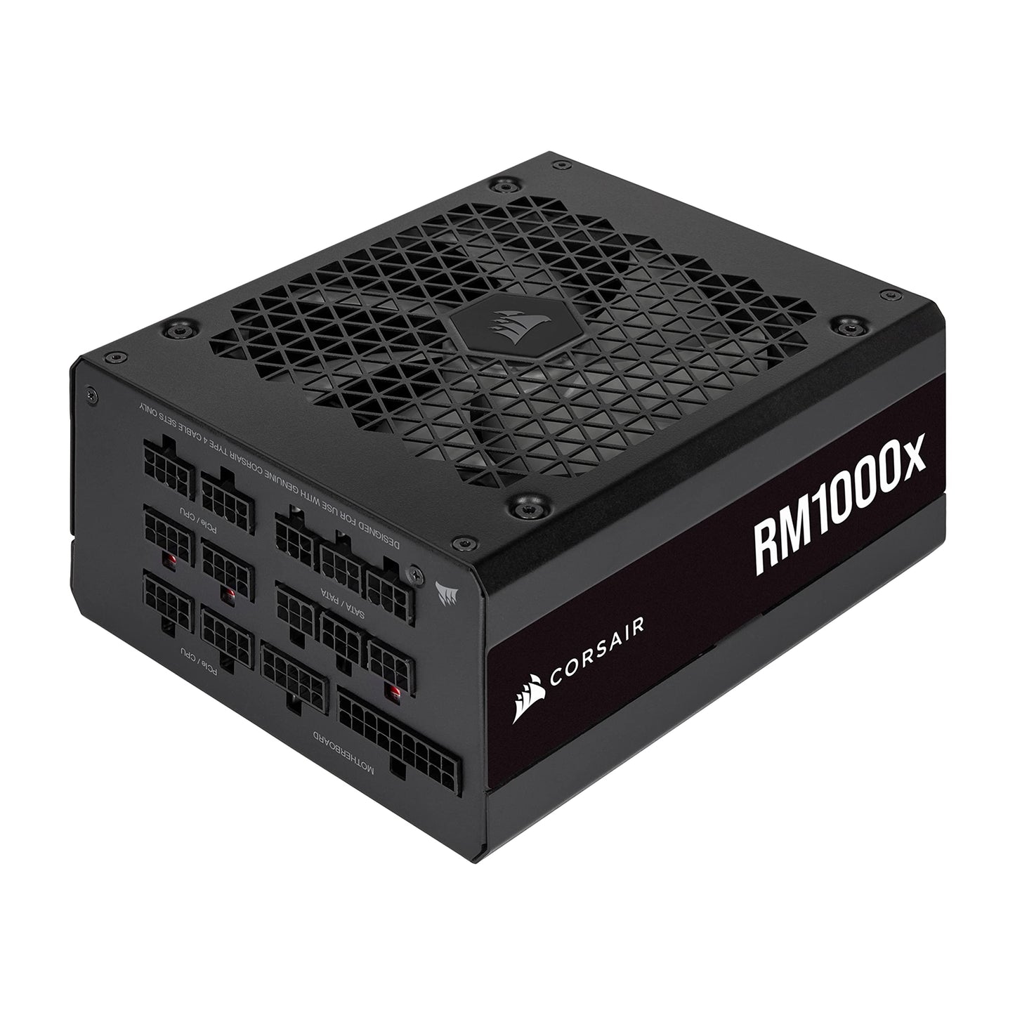 CORSAIR RM1000x Fully Modular ATX Power Supply - 80 PLUS Gold - Low-Noise Fan - Zero RPM - Black RMx 1000W