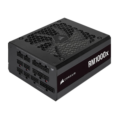 CORSAIR RM1000x Fully Modular ATX Power Supply - 80 PLUS Gold - Low-Noise Fan - Zero RPM - Black RMx 1000W