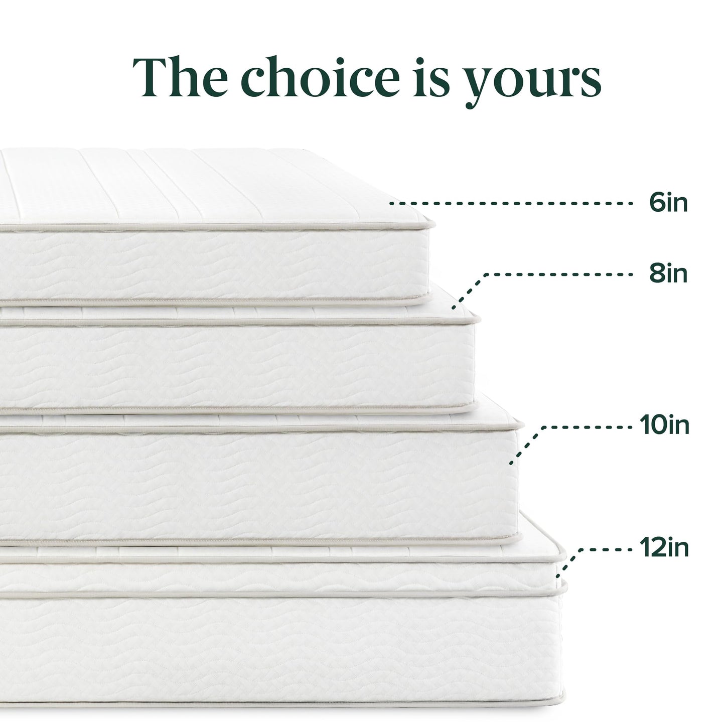 ZINUS 8 Inch Foam and Spring Hybrid Mattress [New Version], Full, Fiberglass free, Medium Firmness, Durable Support, Certified Safe Foams & Fabric, Mattress in A Box White 8" New Small Box