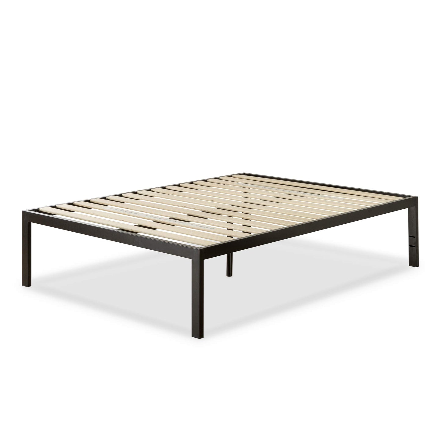 Zinus Quick Snap TM 18 Inch Platform Bed Frame / Mattress Foundation / with Less than 3 Inch Spacing / Wooden Slat Support / no Bolts or Nuts, Easy Assembly, King Modern