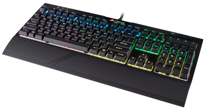 Corsair Strafe RGB MK.2 Mechanical Gaming Keyboard - USB Passthrough - Linear and Quiet - Cherry MX Red Switch - RGB LED Backlit