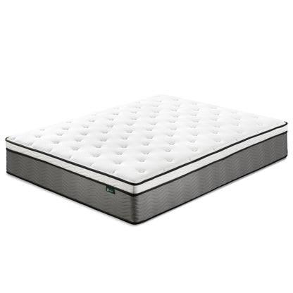 Zinus King Mattress - 12 Inch Foam and Pocket Coil Spring Hybrid Mattress, Extra Firm with Motion Isolation, Mattress in a Box, CertiPUR-US Certified Foam, 10-Year Warranty, King Size New Small Box