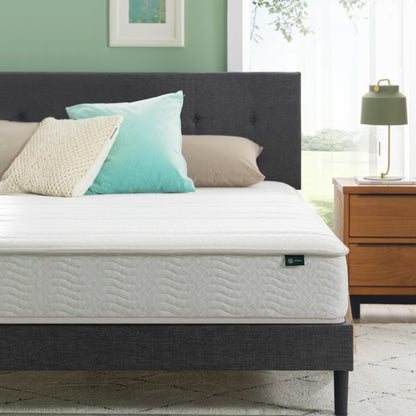 Zinus Queen Mattress - 8 Inch Foam and Spring Hybrid Mattress, Affordable Mattress, CertiPUR-US Certified Foam with Pressure Relief, Mattress in a Box, 10-Year Warranty, Queen Size New Small Box