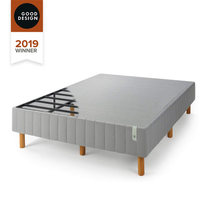 Zinus Quick Snap Standing Mattress Foundation/Platform Bed/No Box Spring needed/Grey, King