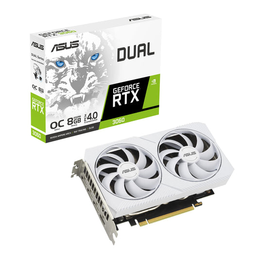 ASUS nVidia GeForce DUAL-RTX3060-O8G-WHITE White Edition 8GB GDDR6