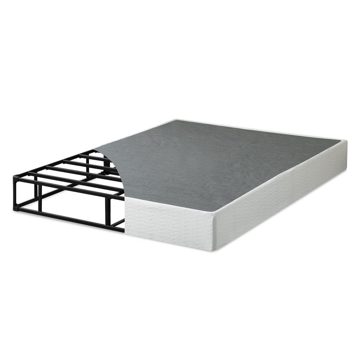 ZINUS 9 Inch Metal Smart Box Spring with Quick Assembly, Mattress Foundation, Strong Metal Frame, Easy Assembly, Full Box Spring (New Easy Assembly)