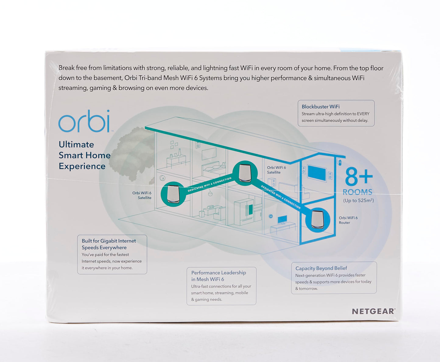 Netgear ORBI RBK853 Tri-Band WiFi-System AX6000