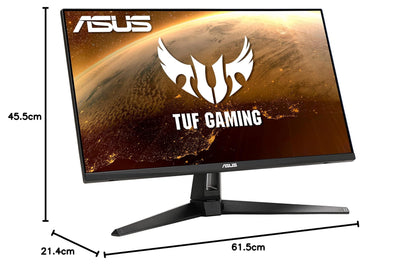 ASUS TUF Gaming VG27AQ1A - LED monitor - 27" - 2560 x 1440 WQHD @ 170 Hz - IPS - 250 cd/m² - 1000:1 - HDR10-1 ms - 2xHDMI, DisplayPort - speakers 27" Not height adjustable