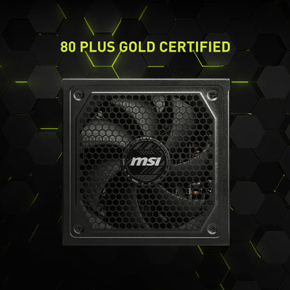 MSI MAG A1250GL PCIE 5 Gaming Power Supply - Full Modular - 80 Plus Gold Certified 1250W - Compact Size - ATX PSU MAG 1250GL PCIE 5 Full Modular 1250W Gold