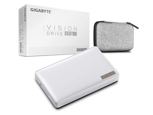 GIGABYTE GP-VSD1TB (External SSD/ 1 TB/ USB3.2 Gen2x2 (Type C)/ Military Grade Shock Resistant/High Performance/Carbon Heat Spreader/Wide Temp./ 3D TLC NAND/Professional & Gaming SSD)