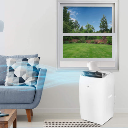 Danby DPA100HE5WDB-6 14000 BTU (10000 SACC) Portable AC in White with 4-in-1 design: air conditioner, fan, dehumidifier and heater