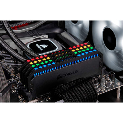 Corsair Dominator Platinum RGB 32GB (4x8GB) DDR4 3200 (PC4-25600) C16 1.35V Desktop Memory - Black