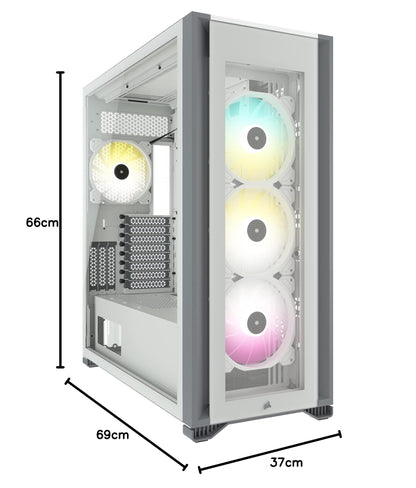 CORSAIR iCUE 7000X RGB Full-Tower ATX PC Case, White