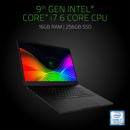 Razer Blade 15 Gaming Laptop 2019 - Intel Core i7-9750H 6 Core, GeForce RTX 2070 Max-Q, 15.6" FHD 1080p 240Hz, 16GB RAM, 256GB SSD, CNC Aluminum, Chroma RGB Lighting, Thunderbolt 3 Compatible 9th Gen i7-9750H RTX 2070 Max-Q FHD 240Hz 256GB