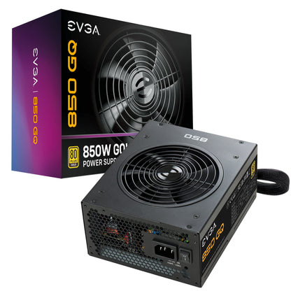 EVGA 850 GQ, 80+ GOLD 850W, Semi Modular, EVGA ECO Mode, 5 Year Warranty, Power Supply 210-GQ-0850-V1