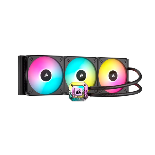 Corsair iCUE H170i Elite CAPELLIX XT Liquid CPU Cooler - Three AF140 RGB Elite Fans - 420mm Radiator - Intel® LGA 1700, 1200, 115X, 2066, AMD® AM5, AM4 - Included iCUE Commander CORE - Black 420mm AIO