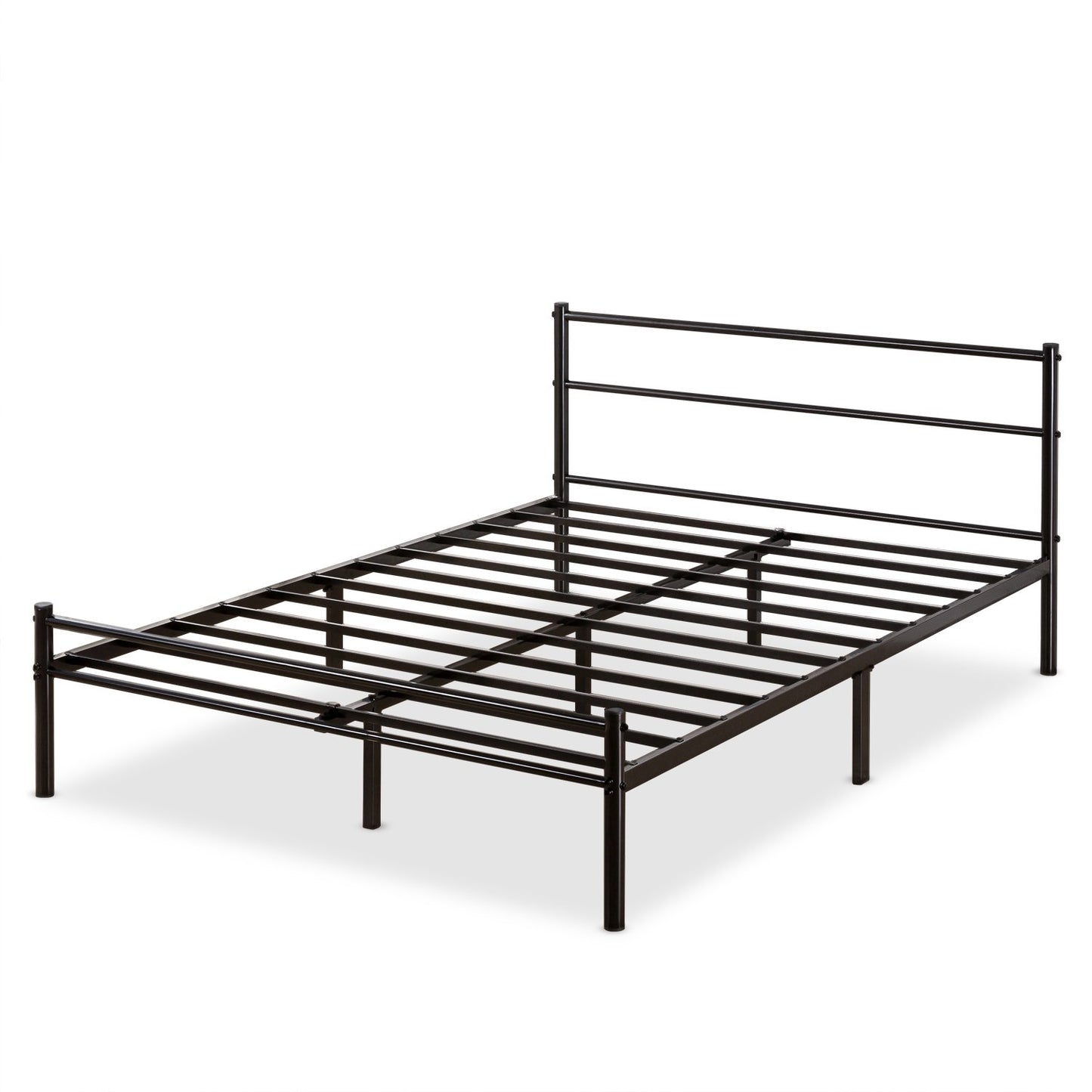 Zinus Twin Bed Frame - Geraldine 12 inch Black Metal Platform Bed Frame with Headboard and Footboard - No Box Spring Needed, Under Bed Storage Space, Easy Assembly, Durable Steel Slat Support, Twin Contemporary