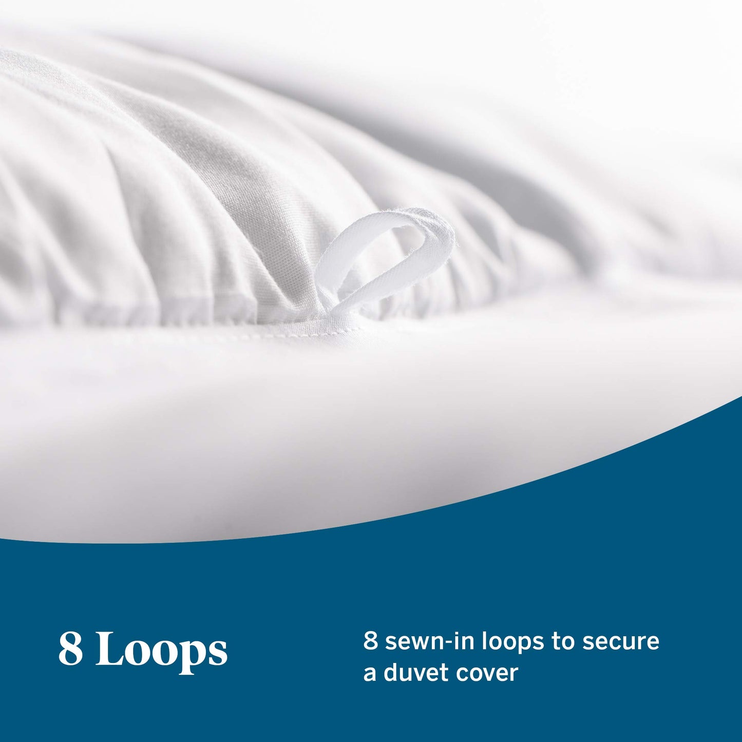 LUCID Down Alternative Comforter - Hypoallergenic - All Season - 400 GSM - Ultra Soft and Cozy - 8 Duvet Loops - Box Stitched - 3 Year Warranty - Machine Washable - Queen - White Heavy Warmth