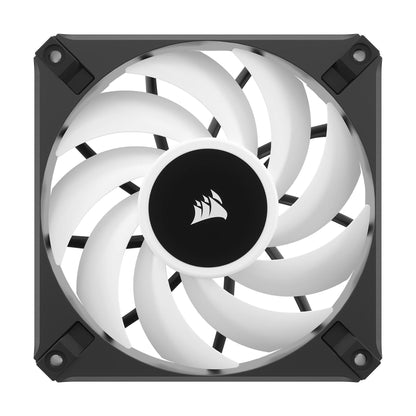 Corsair iCUE AF120 RGB Elite 120mm PWM Fan - Eight RGB LEDs - AirGuide Technology - Fluid Dynamic Bearing - Zero RPM Fan Mode - CORSAIR iCUE Software Compatible - Black For Desktop AF RGB ELITE Single (120mm)