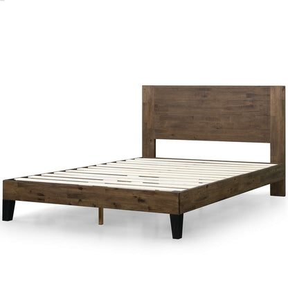 ZINUS Tonja Wood Platform Bed Frame with Headboard / Mattress Foundation with Wood Slat Support / No Box Spring Needed / Easy Assembly, Queen Contemporary Platform Bed Only