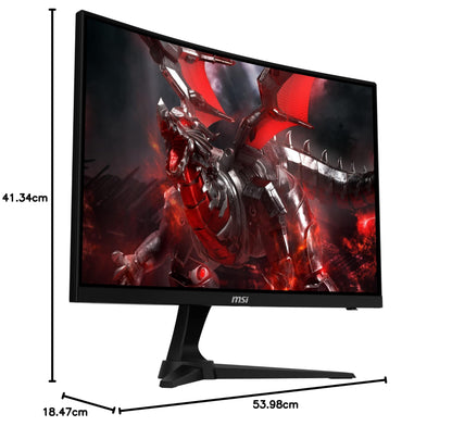 MSI G243CV, 24" Gaming Monitor, 1920 x 1080 (FHD), VA, 75Hz, FreeSync, VGA Port HDMI, Tilt, Black