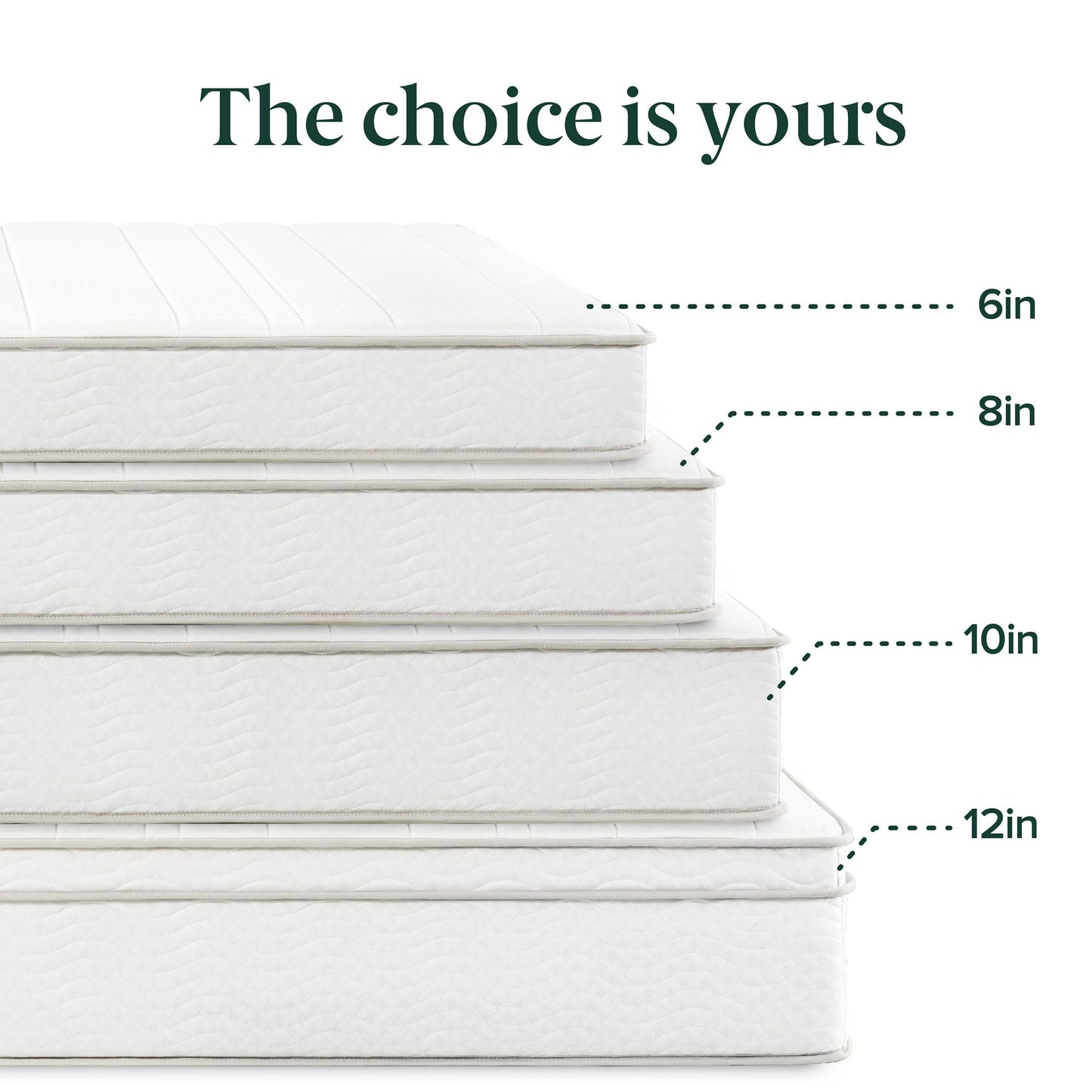 ZINUS 6 Inch Foam and Spring Hybrid Mattress [New Version], Full, Fiberglass Free, Medium Firmness, Durable Support, Certified Safe Foams & Fabric, Mattress in A Box White 6" New Small Box