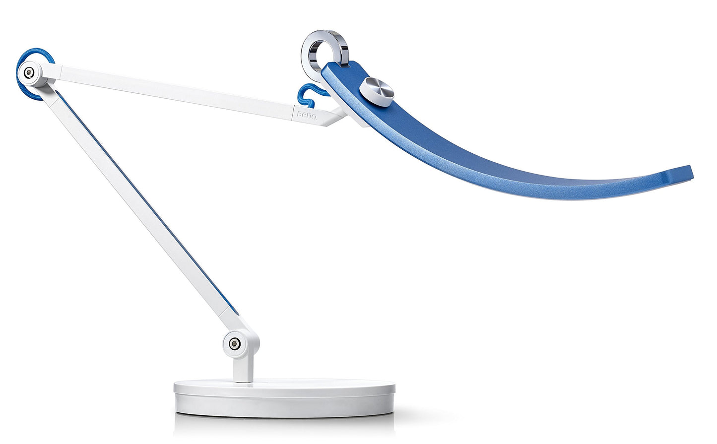 BenQ e-Reading LED Desk Lamp - World's First Desk Lamp for Monitors - Modern, Ergonomic, Dimmable, Warm/Cool White - Perfect for Designers, Engineers, Architects, Studying, Gaming - Blue