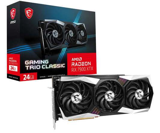 MSI RX 7900 XTX Gaming Trio Classic 24G 320-Bit HDMI/DP Torx Fan 4 AMD RDNA 3 Graphics Card (RX 7900 XTX Gaming Trio Classic 24G)