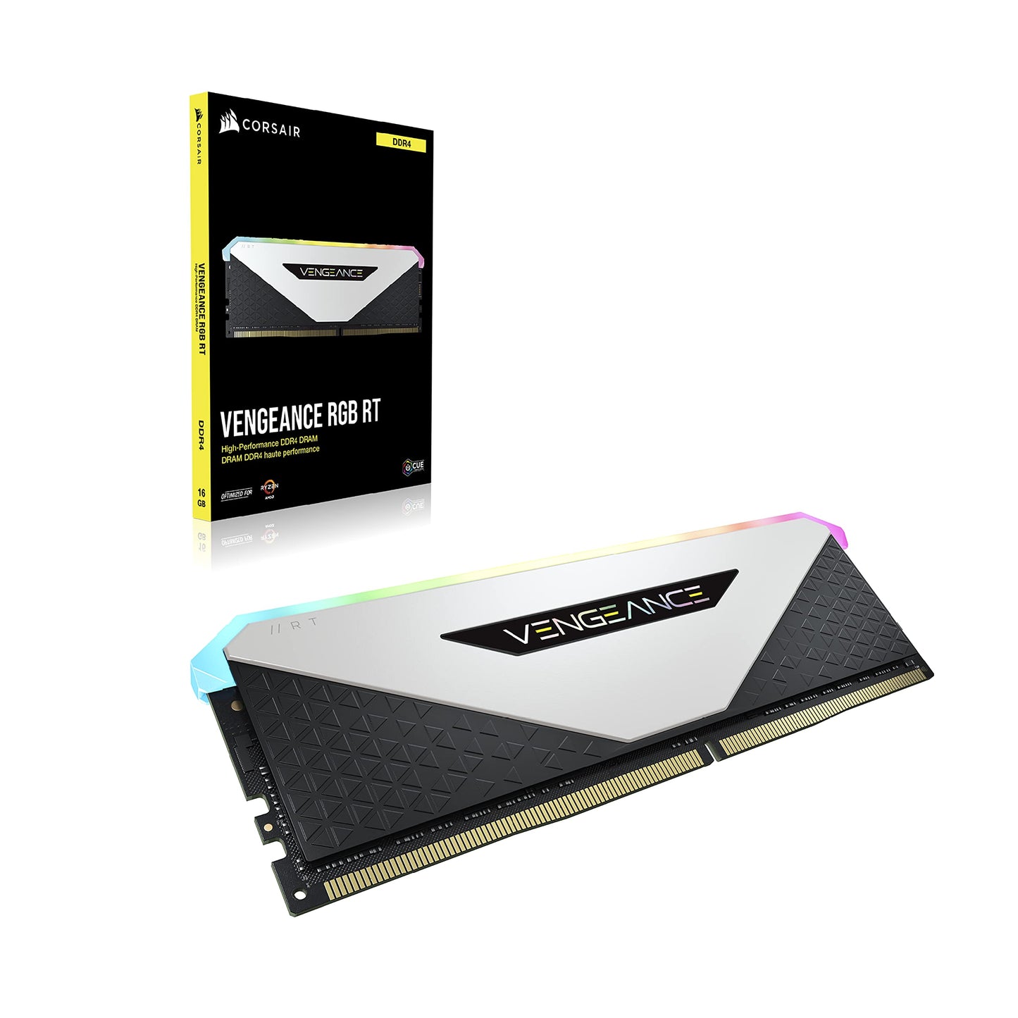 CORSAIR Vengeance RGB RT 32GB (2x16GB) DDR4 3200 (PC4-25600) C16 1.35V Desktop Memory