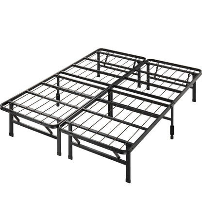 Zinus Queen Bed Frame - 14 inch SmartBase Metal Bed Frame with Steel Slat Support, Box Spring Replacement, Tool-Free Assembly - Heavy Duty Platform Bed Frame with Underbed Storage Space, Queen Size Standard