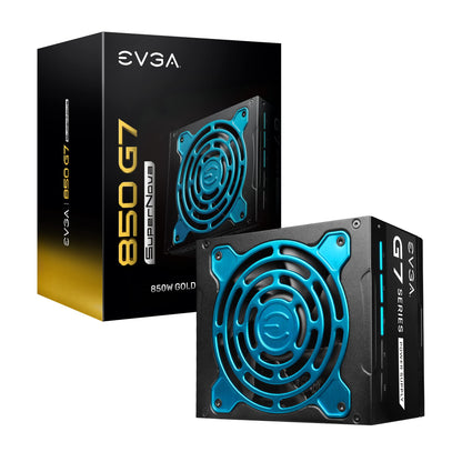 850W 80 Plus Gold Fully Modular EVGA Supernova 850 G7 Power Supply with 10 Year Warranty