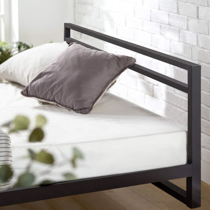 ZINUS Trisha Metal Platforma Bed Frame with Headboard / Wood Slat Support / No Box Spring Needed / Easy Assembly, King