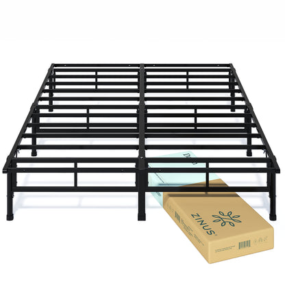 Zinus OLB-ASB-F 14 Inch Easy To Assemble SmartBase Mattress Foundation / Platform Bed Frame / Box Spring Replacement, Full, Black