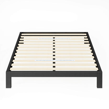 Zinus Full Bed Frame - Arnav 10 inch Metal Bed Frame with Wood Slat Support, No Box Spring Needed, Easy Assembly - Minimalist Platform Bed Frame with Underbed Storage Space, Full Size Modern