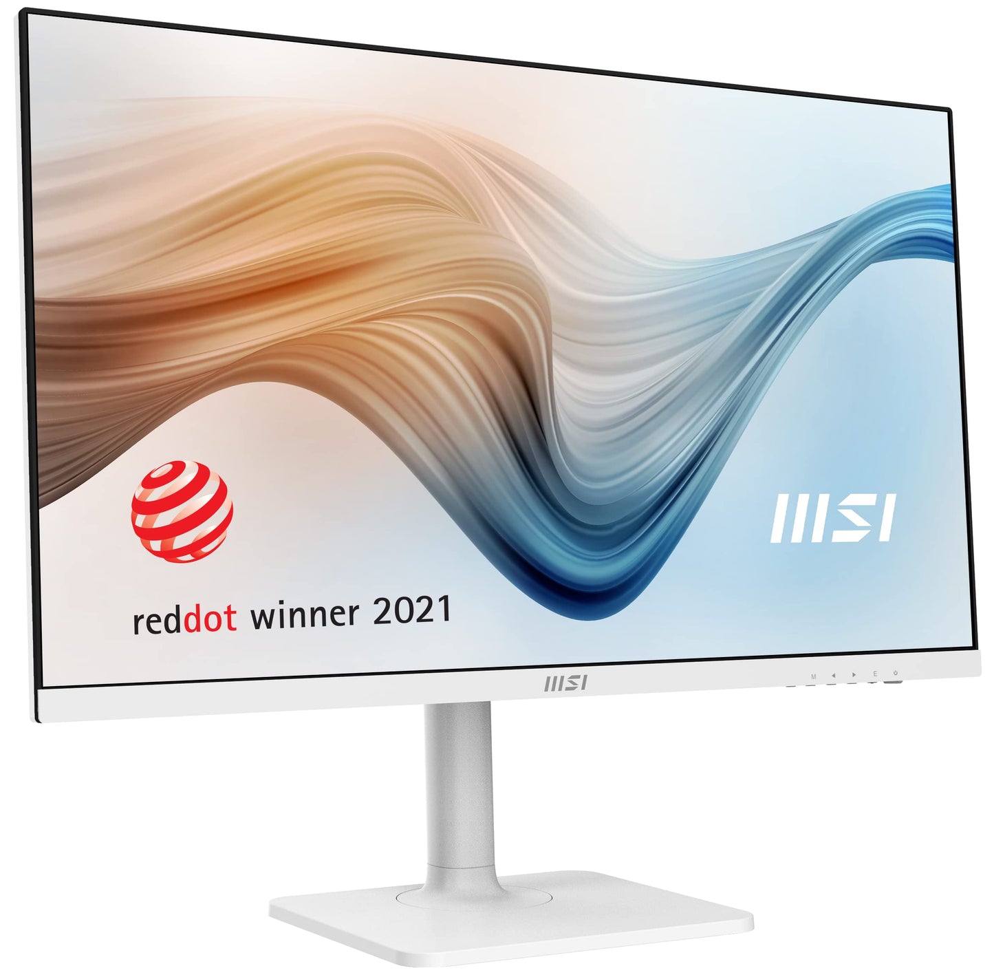 MSI QHD 16:9 Anti-Glare 5ms 2560 x 1440 75Hz Refresh Rate USB/DP/HDMI VESA-Mount Supported 27” Tilt/Swivel/Height Adjustable White IPS Monitor (Modern MD272QPW)