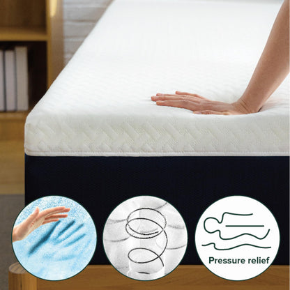 Zinus 12 Inch Modern Pocket Spring Hybrid Mattress, Smaller, More Convenient WonderBox Packaging, CertiPUR-US Certified Foams, Mattress-in-a-Box, Twin 12" Cooling Hybrid New Small Box