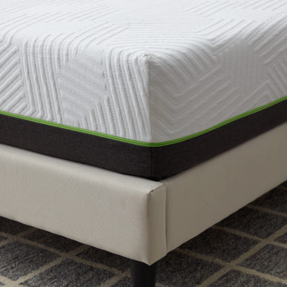 LUCID 12 Inch Latex Hybrid Mattress - Responsive Latex Foam and Encased Springs - Firm Feel - Motion Isolation - Edge Support - Gel Infused - Pressure Relief - Bed in a Box - Twin XL Size