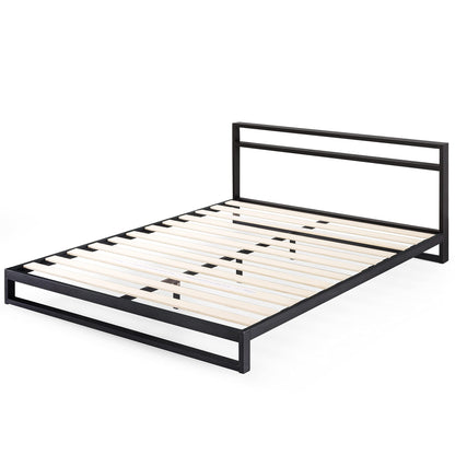 ZINUS Trisha Metal Platforma Bed Frame with Headboard / Wood Slat Support / No Box Spring Needed / Easy Assembly, Full