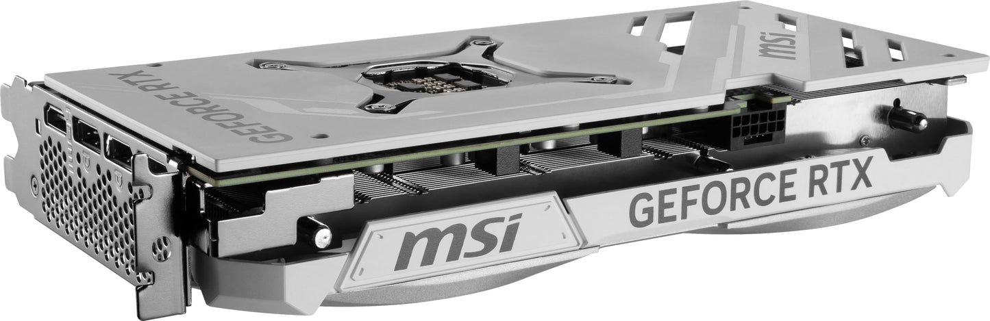 MSI Gaming RTX 4070 Super 12G Ventus 2X White OC Graphics Card (NVIDIA RTX 4070 Super, 192-Bit, Boost Clock: 2520 MHz, 12GB GDRR6X 21 Gbps, HDMI/DP, Ada Lovelace Architecture)