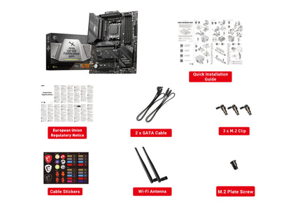 MSI MAG X670E Tomahawk WiFi Gaming Motherboard (AMD AM5, DDR5, PCIe 5.0, SATA 6Gb/s, M.2, USB 3.2 Gen 2, Wi-Fi 6E, 2.5Gbps LAN, HDMI/DP, ATX)