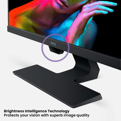 BenQ GW2480 24 Inch IPS 1080P FHD Computer Monitor with Built In Speakers, Proprietary Eye-Care Tech, Adaptive Brightness for Image Quality, Ultra-Slim Bezel and Edge to Edge Display, Black 60 Hz | FHD | IPS