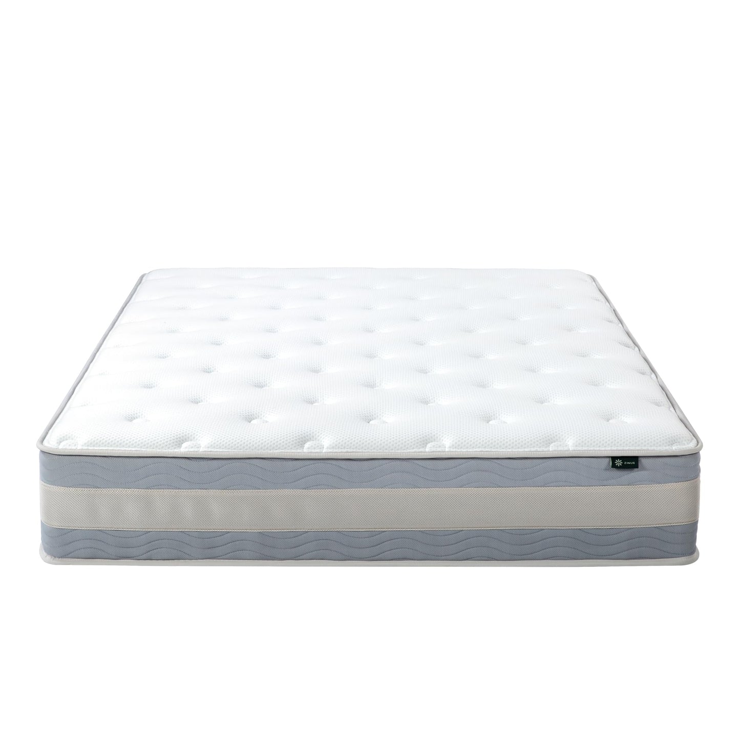 ZINUS 12 Inch Cooling Comfort Support Hybrid Mattress [New Version], Full, Fiberglass Free, Medium Plush, Cooling Motion Isolation, Certified Safe Foams & Fabric, Mattress in A Box White 12" New Small Box