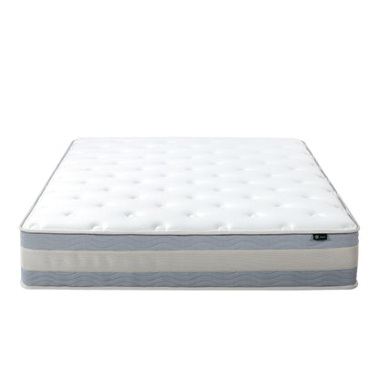 ZINUS 12 Inch Cooling Comfort Support Hybrid Mattress [New Version], Full, Fiberglass Free, Medium Plush, Cooling Motion Isolation, Certified Safe Foams & Fabric, Mattress in A Box White 12" New Small Box