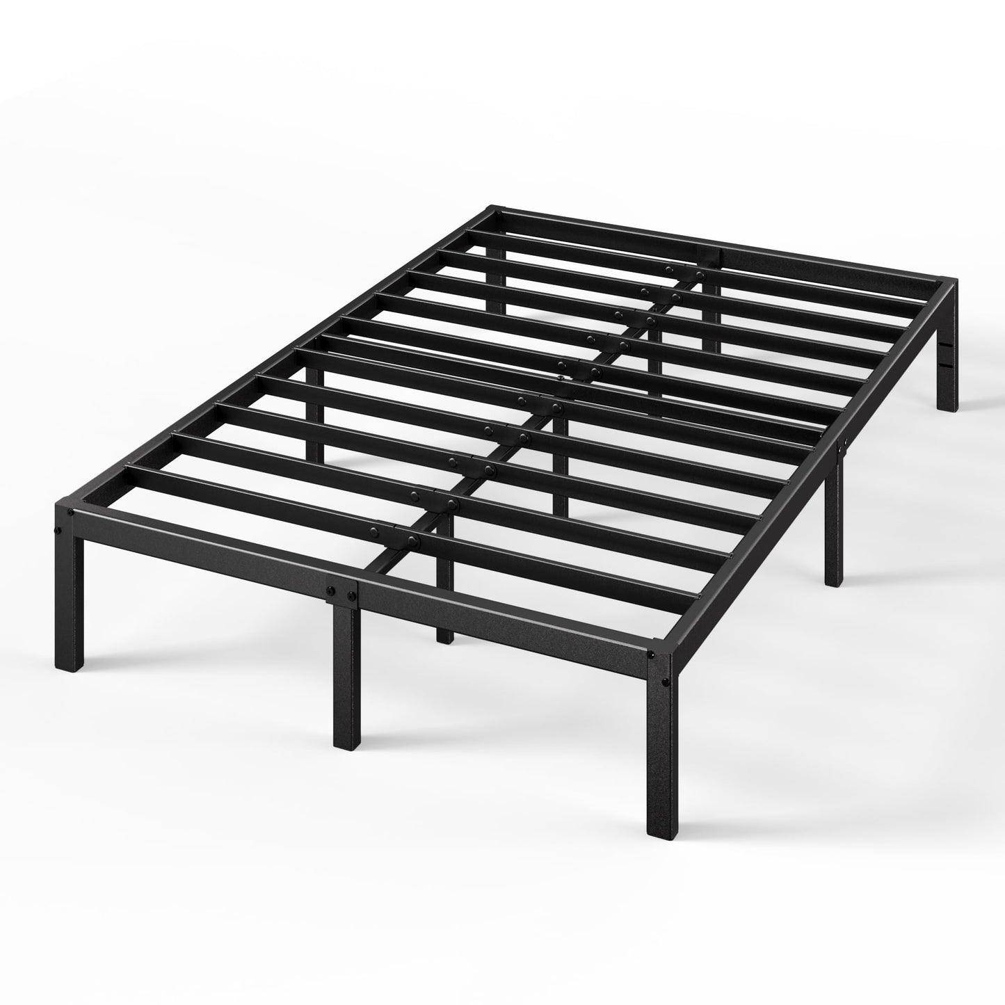 Zinus Full Bed Frame - Elias 14 Inch Metal Platform Bed Frame - Steel Slat Support, No Box Spring Needed, Underbed Storage Space, Easy Assembly, 5 Year Warranty, Full Size