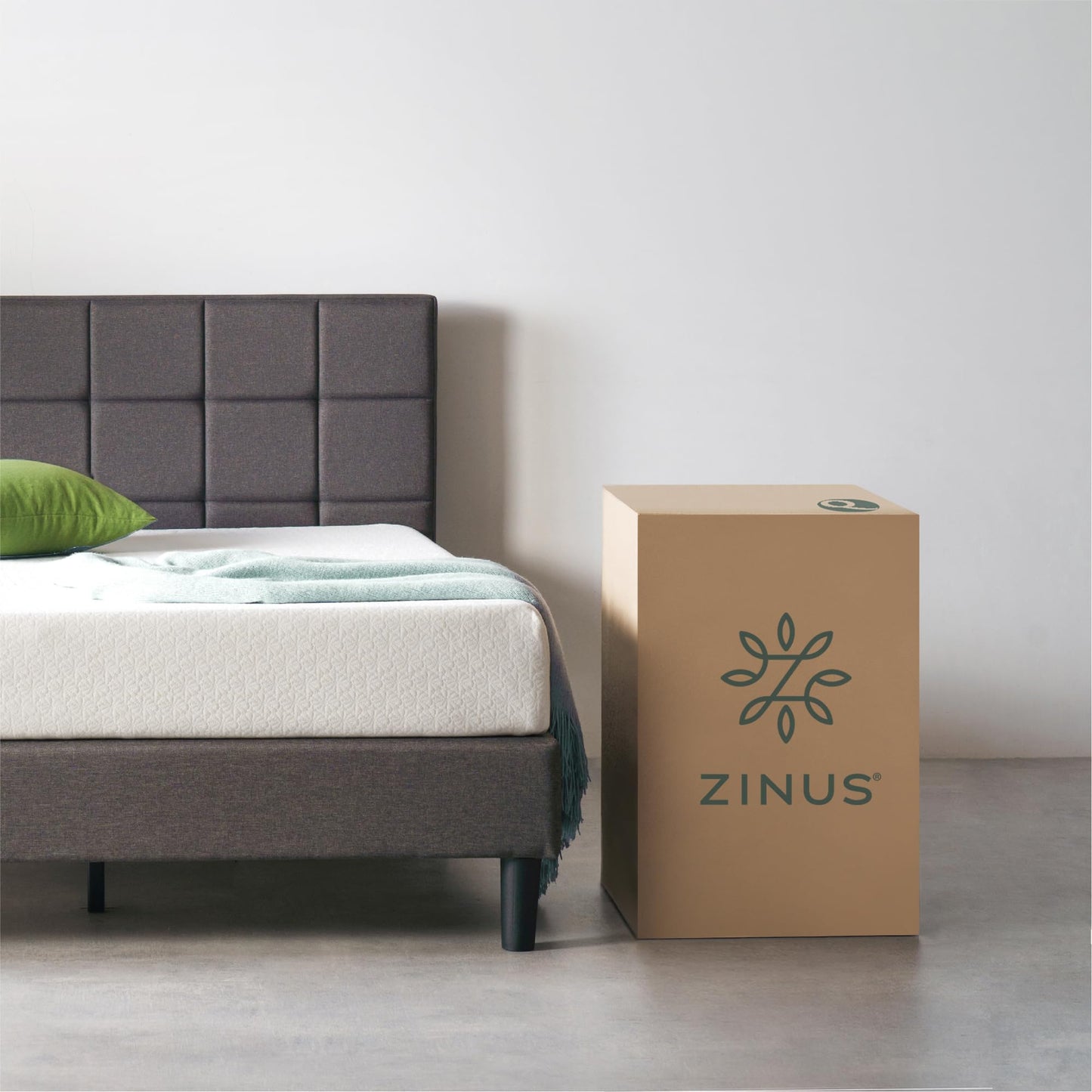 Zinus 8” Green Tea ActivFresh(R) Memory Foam Mattress, Bed-in-a-Box with Compact WONDERBOX(TM) Packaging, CertiPUR-US(R) Certified, Full 8 Inch