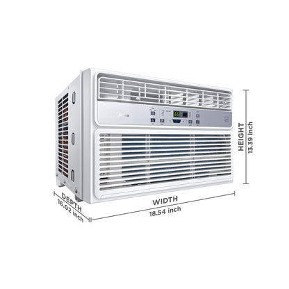 Midea Window Air Conditioner 6000 BTU Easycool AC (Cooling, Dehumidifier and Fan Functions) for Rooms up to 250 Sq, ft. with Remote Control 6,000